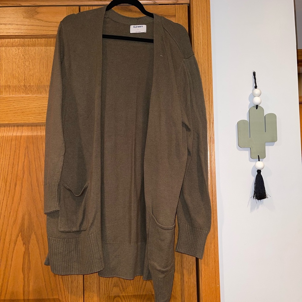 Old Navy Olive Green Cardigan Size XL